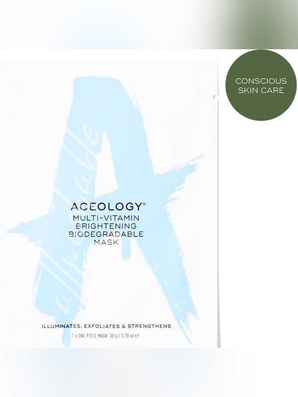 The Aceology Multi-Vitamin Brightening Biodegradable Mask